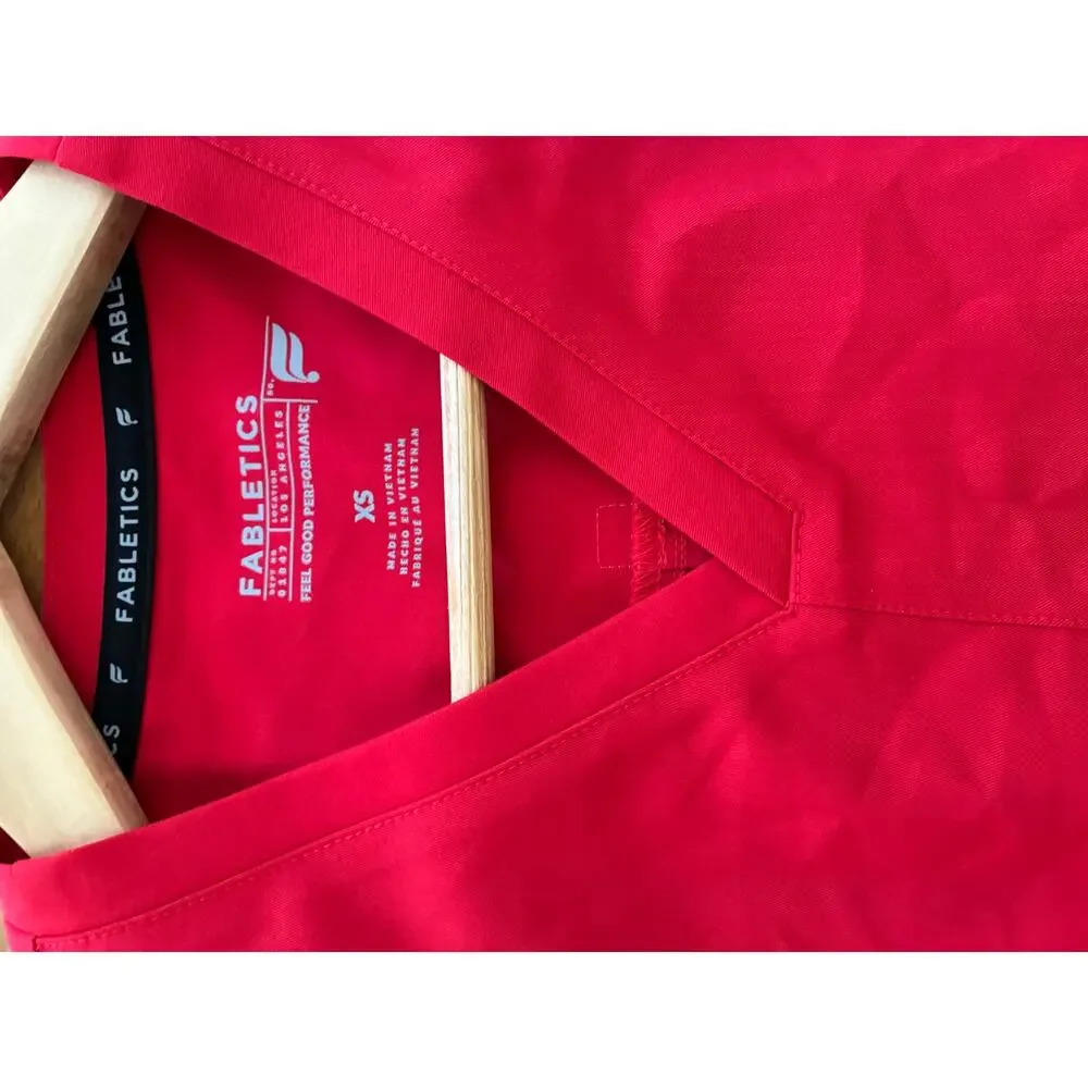 NWT Fabletics Womens XS Tall High Rise On Call Jogger & XS Red Method Top READ - Picture 8 of 12